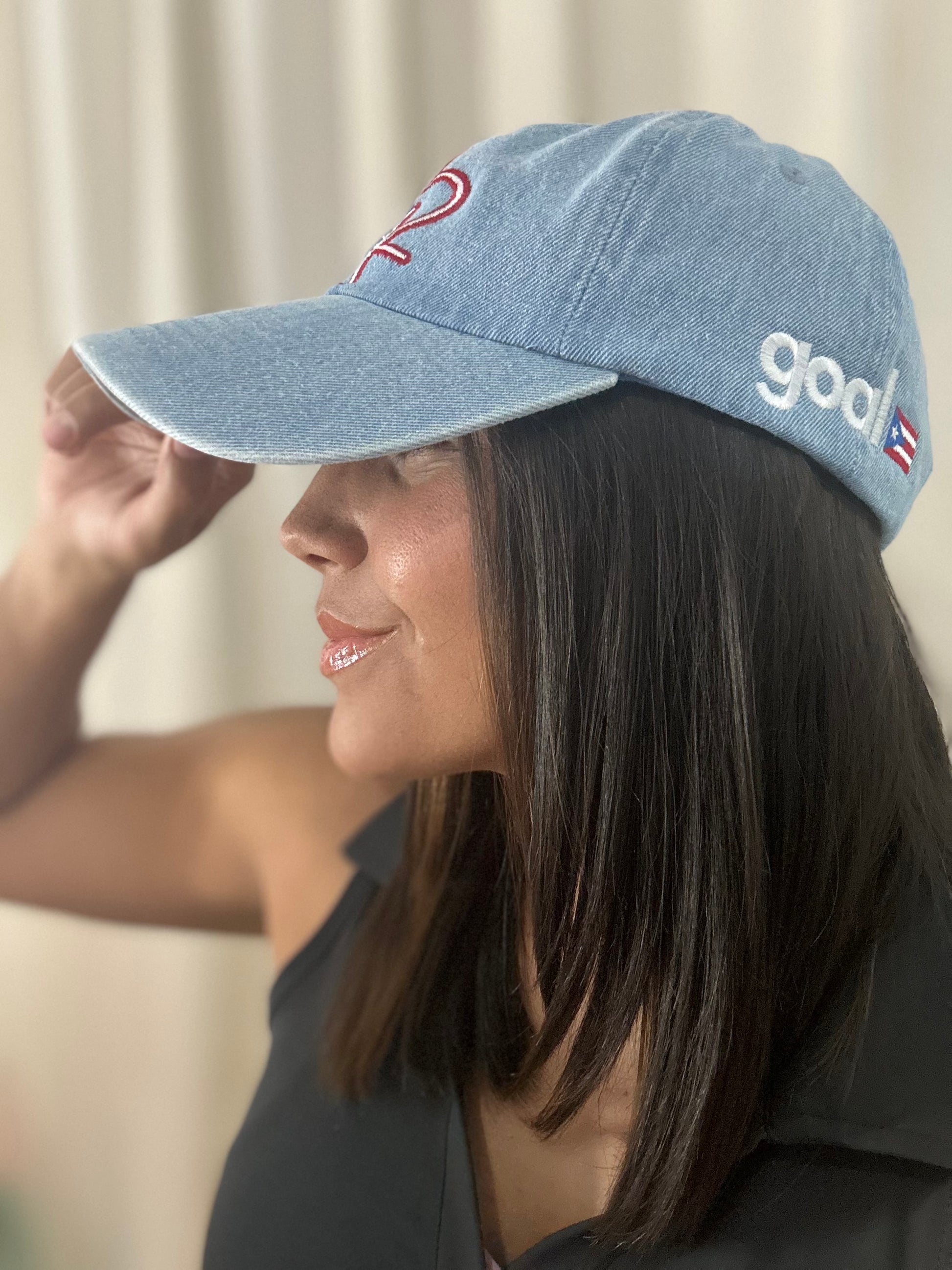 PR 🇵🇷 Light Blue Denim Hat