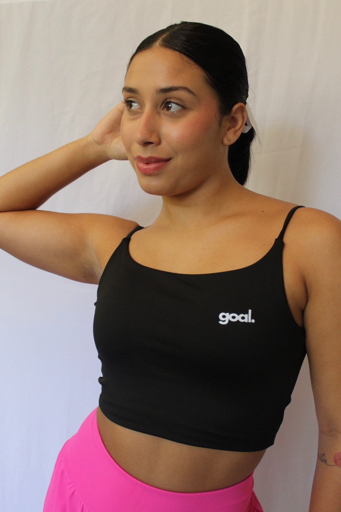 Goal Black Sport Bra