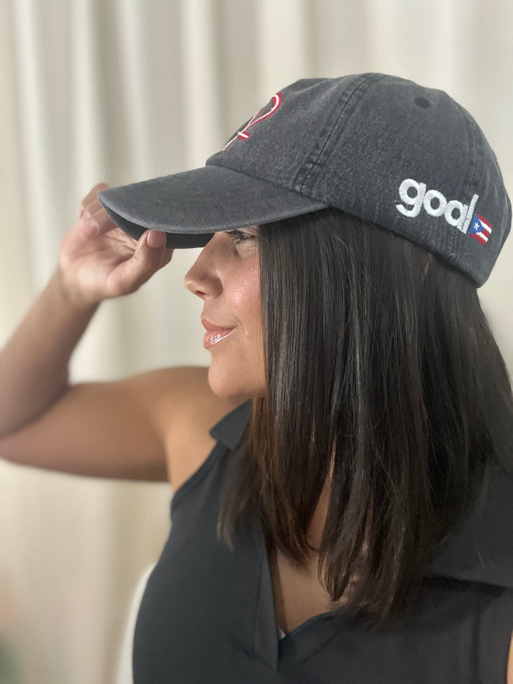 PR 🇵🇷 Black Denim Hat