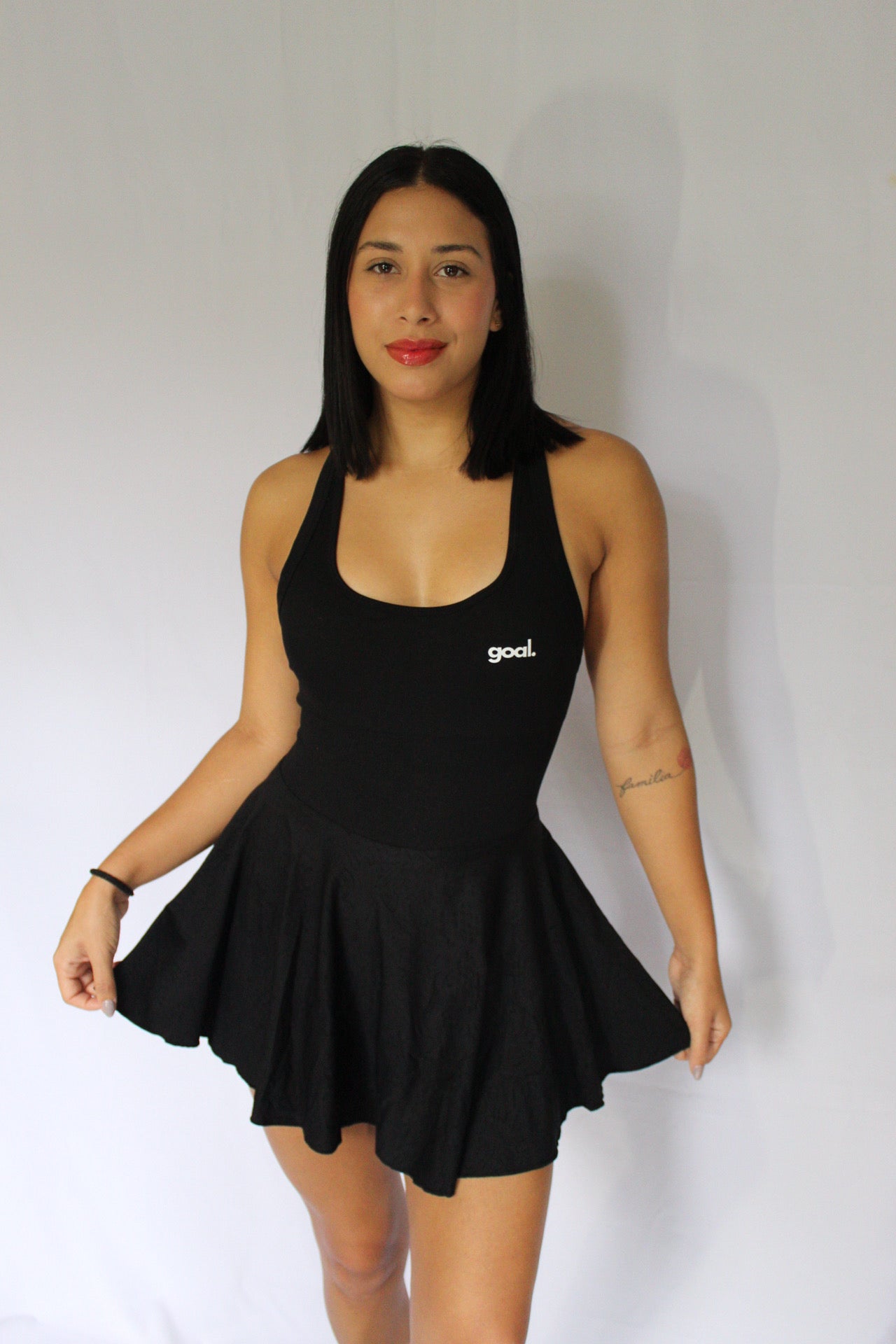 Goal Black Tennis Dress