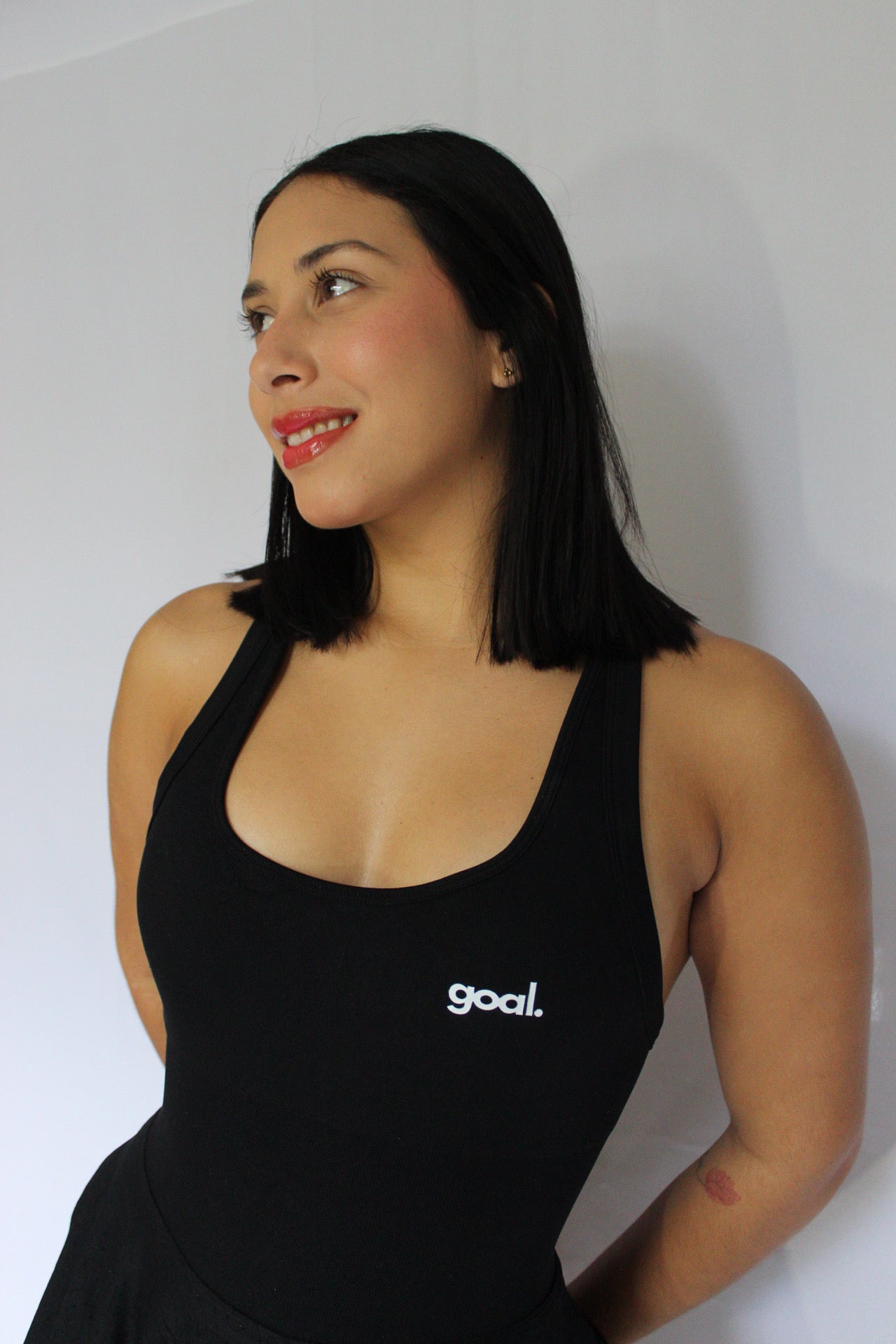 Goal Black Tennis Dress