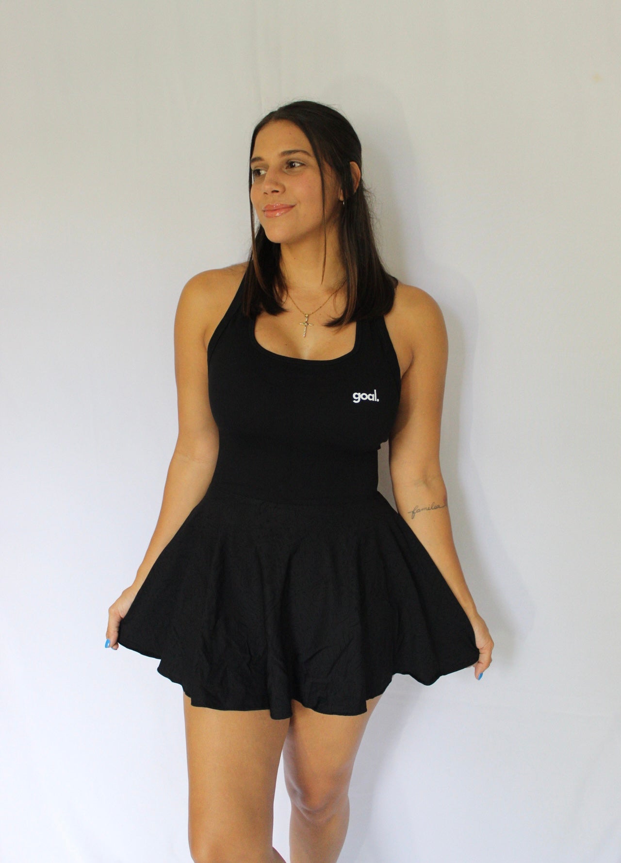 Goal Black Tennis Dress