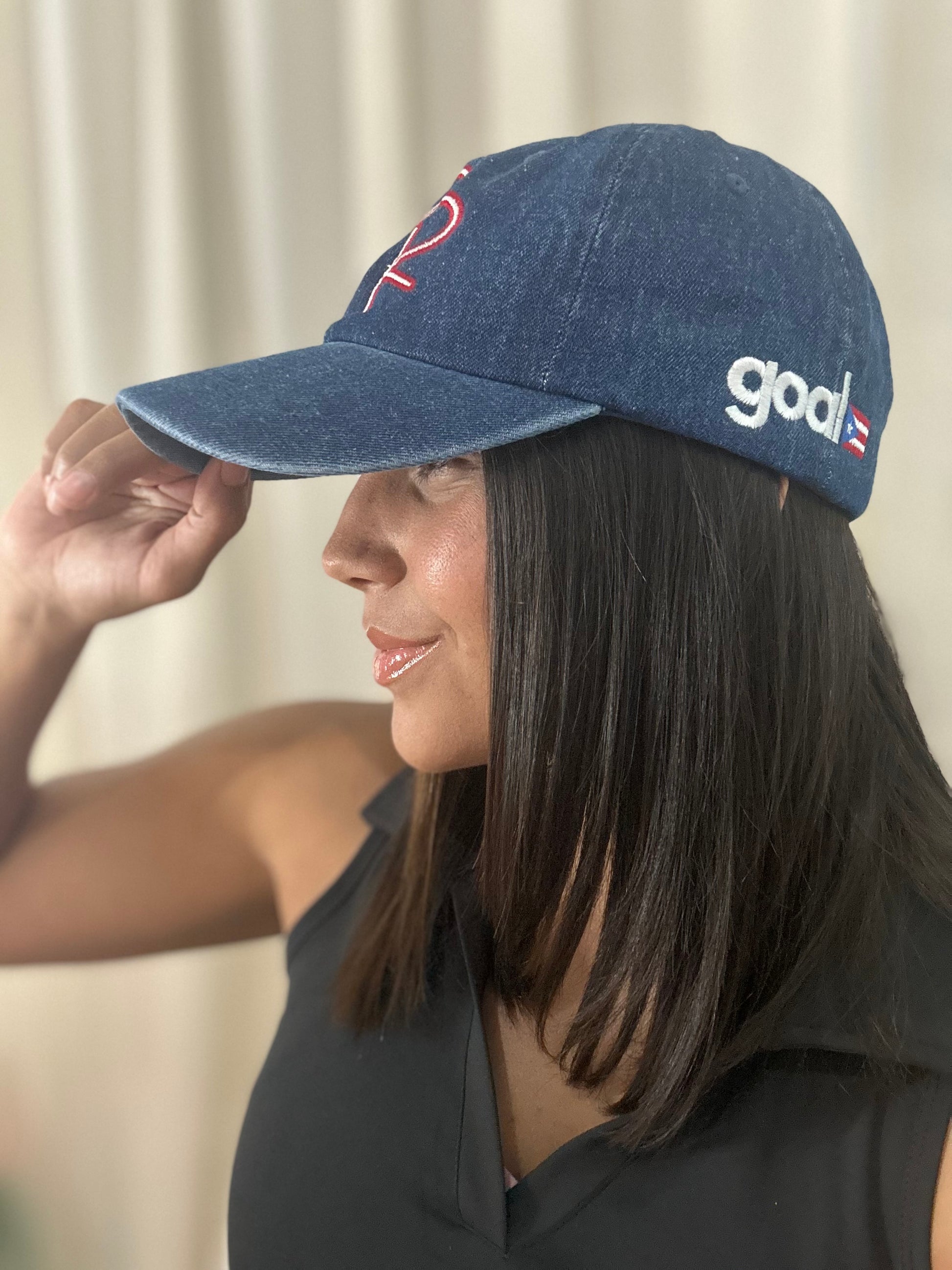 PR 🇵🇷 Dark Blue Denim Hat